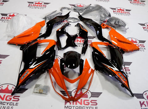 Fairing kit for a Kawasaki ZX6R 636 (2013-2018) Orange, Black, Silver at KingsMotorcycleFairings.com