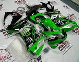 Fairing kit for a Kawasaki Ninja 250R (2008-2013) Green, Black & Silver Monster at KingsMotorcycleFairings.com