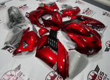Fairing kit for a Kawasaki Ninja ZX14R (2006-2011) Candy Red & Matte Black from KingsMotorcycleFairings.com