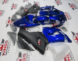 Blue and Matte Black Fairing Kit for a 2005 & 2006 Kawasaki Ninja ZX-6R 636 motorcycle