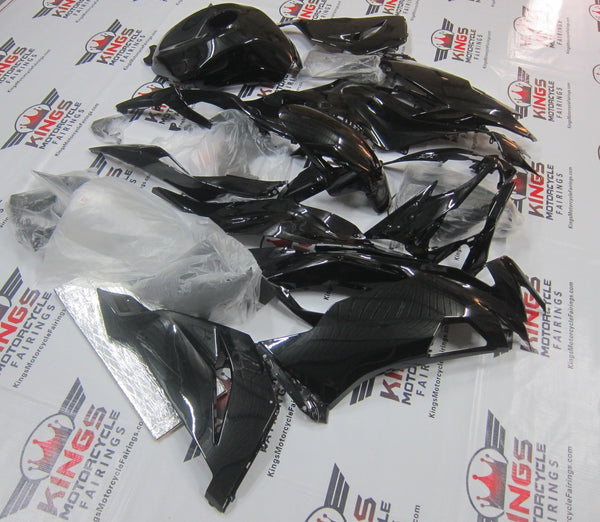 ZXMOTO Glossy Black ABS Plastic Fairing Kit For Kawasaki Ninja ZX6R / ZZR600 (2000-2008 Models)