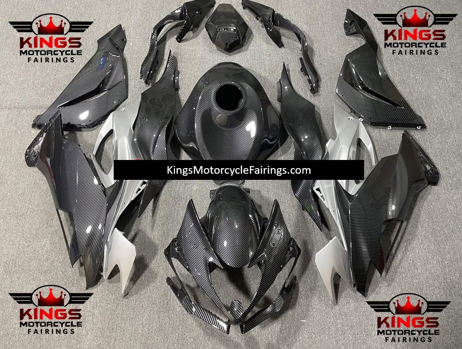 アジア　1 Fairings | Kawasaki ZX6R (2019-2023) Carbon Fiber, Silver