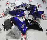 Purple, Black and White Fairing Kit for a 2003 & 2004 Kawasaki ZX-6R 636 motorcycle