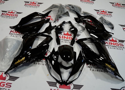 Fairing kit for a Kawasaki ZX6R 636 (2013-2018) Black & Gold