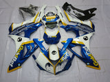 Blue, Yellow and White Fairing Kit for a 2015 and 2016 BMW S1000RR motorcycle