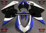 Blue, White and Black Fairing Kit for a 2007, 2008, 2009, 2010, 2011, 2012, 2013 & 2014 Ducati 848 motorcycle