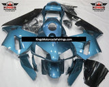 Light Blue and Black Fairing Kit for a 2003 and 2004 Honda CBR600RR motorcycle
