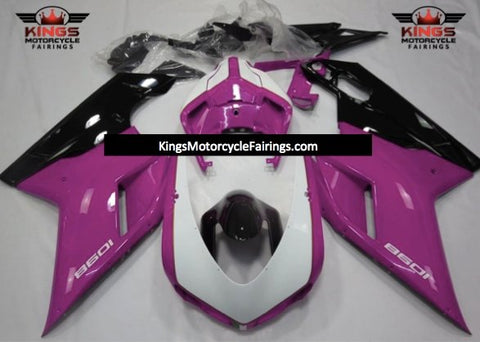 Ducati 1198 (2007-2012) Pink, White & Black Fairings