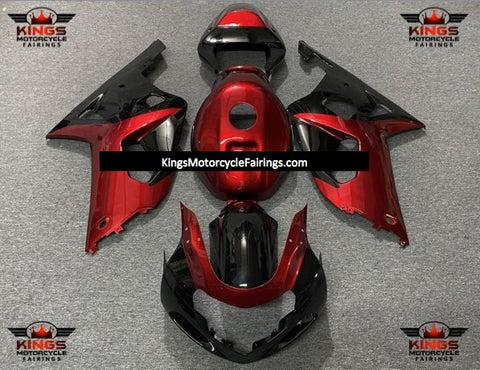 Suzuki GSXR600 (2000-2003) Dark Red & Black Fairings