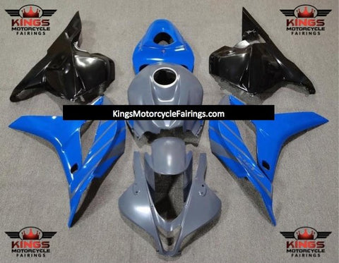 Honda CBR600RR (2009-2012) Matte Gray, Blue & Black Fairings