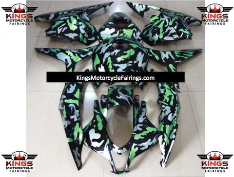 Honda CBR600RR (2009-2012) Green & Black Camouflage Fairings