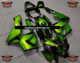 Green and Black Special Design Fairing Kit for a 2005 and 2006 Honda CBR600RR motorcycle