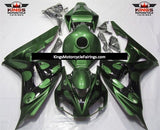 Green and Black Tribal Fairing Kit for a 2006 & 2007 Honda CBR1000RR motorcycle