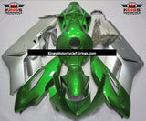 Green and Silver Fairing Kit for a 2004 and 2005 Honda CBR1000RR motorcycle