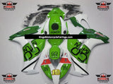Green and White Fairing Kit for a 2012, 2013, 2014, 2015 & 2016 Honda CBR1000RR motorcycle