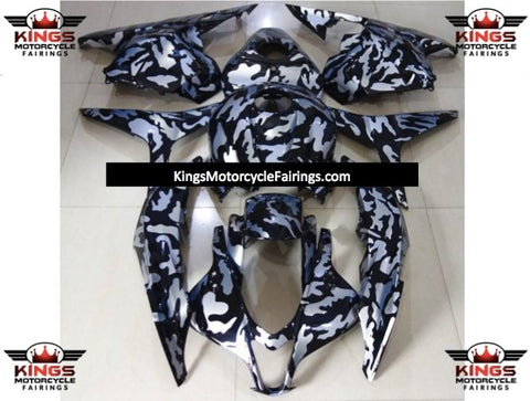 Honda CBR600RR (2009-2012) Silver, Grey & Black Camouflage Fairings