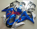 Blue and White Fairing Kit for a 2009, 2010, 2011, 2012, 2013, 2014, 2015 & 2016 Suzuki GSX-R1000 motorcycle