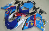 Blue and White Race Fairing Kit for a 2009, 2010, 2011, 2012, 2013, 2014, 2015 & 2016 Suzuki GSX-R1000 motorcycle