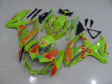 Green and Orange Rossi Fairing Kit for a 2008, 2009 & 2010 Suzuki GSX-R750 motorcycle