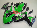 Green and Black Race Fairing Kit for a 2006 & 2007 Suzuki GSX-R600 motorcycle