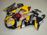 Black and Yellow Fairing Kit for a 2000, 2001, 2002 & 2003 Suzuki GSX-R600 motorcycle
