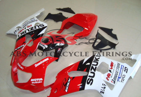 Suzuki GSXR600 (2000-2003) Red, White & Black Fairings