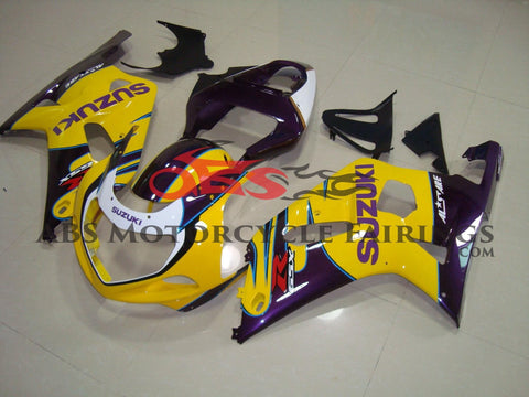 Suzuki GSXR600 (2000-2003) Yellow, Purple & White Fairings