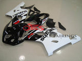 Black and White Fairing Kit for a 2004 & 2005 Suzuki GSX-R750 motorcycle