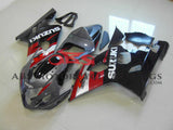 Gray, Red and Black Fairing Kit for a 2004 & 2005 Suzuki GSX-R600 motorcycle