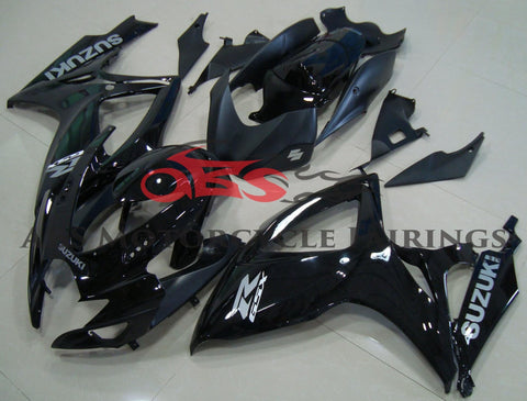 Black and Gray Fairing Kit for a 2006 & 2007 Suzuki GSX-R600 motorcycle