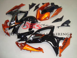 Black, Orange and Gray Fairing Kit for a 2006 & 2007 Suzuki GSX-R750 motorcycle