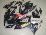 Matte Black Rizla Fairing Kit for a 2006 & 2007 Suzuki GSX-R600 motorcycle