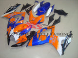 Orange and Blue Corona Fairing Kit for a 2006 & 2007 Suzuki GSX-R750 motorcycle