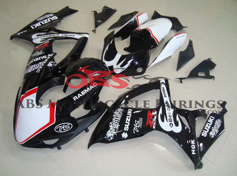 Suzuki GSXR750 (2006-2007) Black, White & Red Beacon Race Fairings