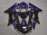 Fairing kit for a Kawasaki ZX6R 636 (2005-2006) Black & Purple