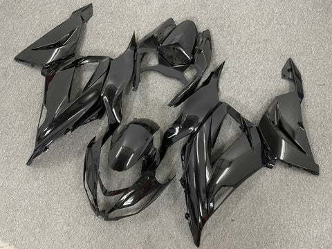 Black Fairing Kit for a 2013, 2014, 2015, 2016, 2017 & 2018 Kawasaki ZX-6R 636 motorcycle.