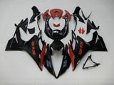 Black and Red Ride or Die Fairing Kit for a 2013, 2014, 2015 & 2016 Triumph Daytona 675 motorcycle