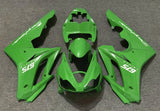 Green and White Fairing Kit for a 2006, 2007 & 2008 Triumph Daytona 675 motorcycle
