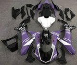 Purple, White, Black and Silver Fairing Kit for a 2015, 2016, 2017, 2018 & 2019 Yamaha YZF-R1 motorcycle