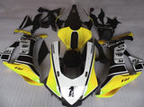 Yellow, White and Black Fairing Kit for a 2015, 2016, 2017, 2018 & 2019 Yamaha YZF-R1 motorcycle