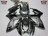 Gray and Black Fairing Kit for a 2006 & 2007 Suzuki GSX-R750 motorcycle