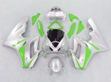 Silver and Green Fairing Kit for a 2006, 2007 & 2008 Triumph Daytona 675 motorcycle