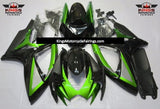 Green, Black and Gray Fairing Kit for a 2006 & 2007 Suzuki GSX-R750 motorcycle
