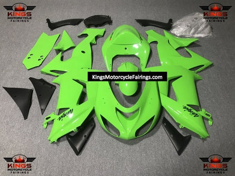Green Fairing Kit for a 2006 & 2007 Kawasaki ZX-10R motorcycle