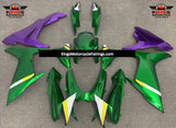 Green, Purple, Yellow and White Fairing Kit for a 2011, 2012, 2013, 2014, 2015, 2016, 2017, 2018, 2019, 2020 & 2021 Suzuki GSX-R750 motorcycle