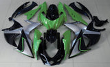 Green, Silver and Black Fairing Kit for a 2009, 2010, 2011, 2012, 2013, 2014, 2015 & 2016 Suzuki GSX-R1000 motorcycle