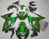Green, White and Silver Fairing Kit for a 2009, 2010, 2011, 2012, 2013, 2014, 2015 & 2016 Suzuki GSX-R1000 motorcycle