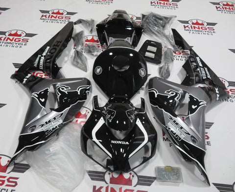Honda CBR1000RR (2006-2007) Black, Silver & White RedBull Fairings at KingsMotorcycleFairings.com