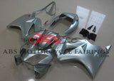 Silver Fairing Kit for a 2002, 2003, 2004, 2005, 2006, 2007, 2008, 2009, 2010, 2011, 2012 and 2013 Honda VFR800 motorcycle