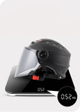 Half Face Motorcycle Helmet with Large Visor is brought to you by KingsMotorcycleFairings.com